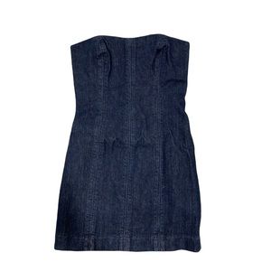 Joe’s Jeans Denim Ultra Mini Strapless Dress w Zipper